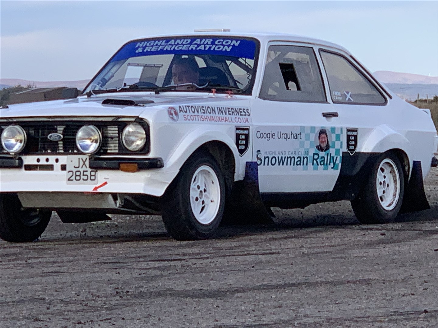 The 'zero car' Kate Forbes will travel in briefly when the Snowman Rally comes to Dingwall.