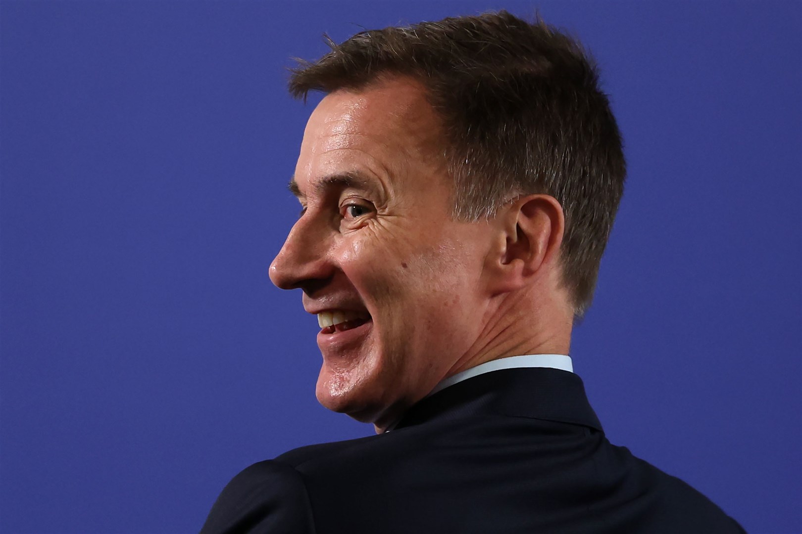Chancellor of the Exchequer Jeremy Hunt was in the audience for Rishi Sunak’s speech (Daniel Leal/PA)