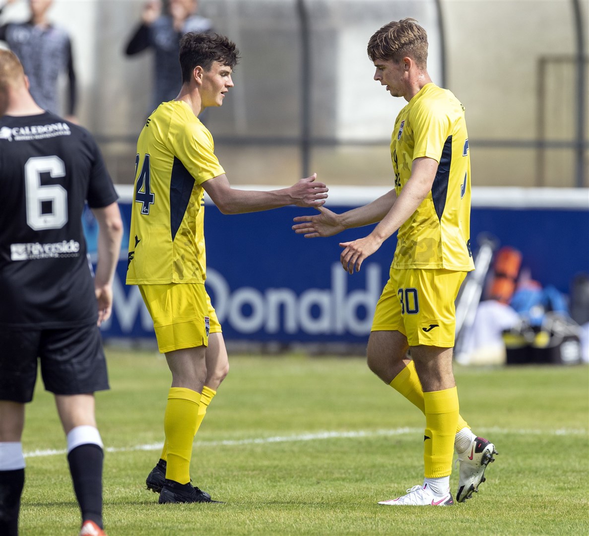 Ryan MacLeman (left) has joined Elgin City on a permanent deal from Ross County. Picture: Ken Macpherson