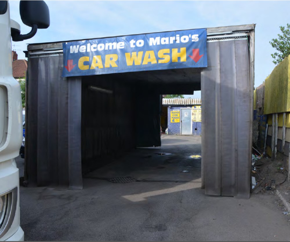 Maros Tancos’ car wash in Bristol where his victims were forced to work for nothing (NCA/PA)