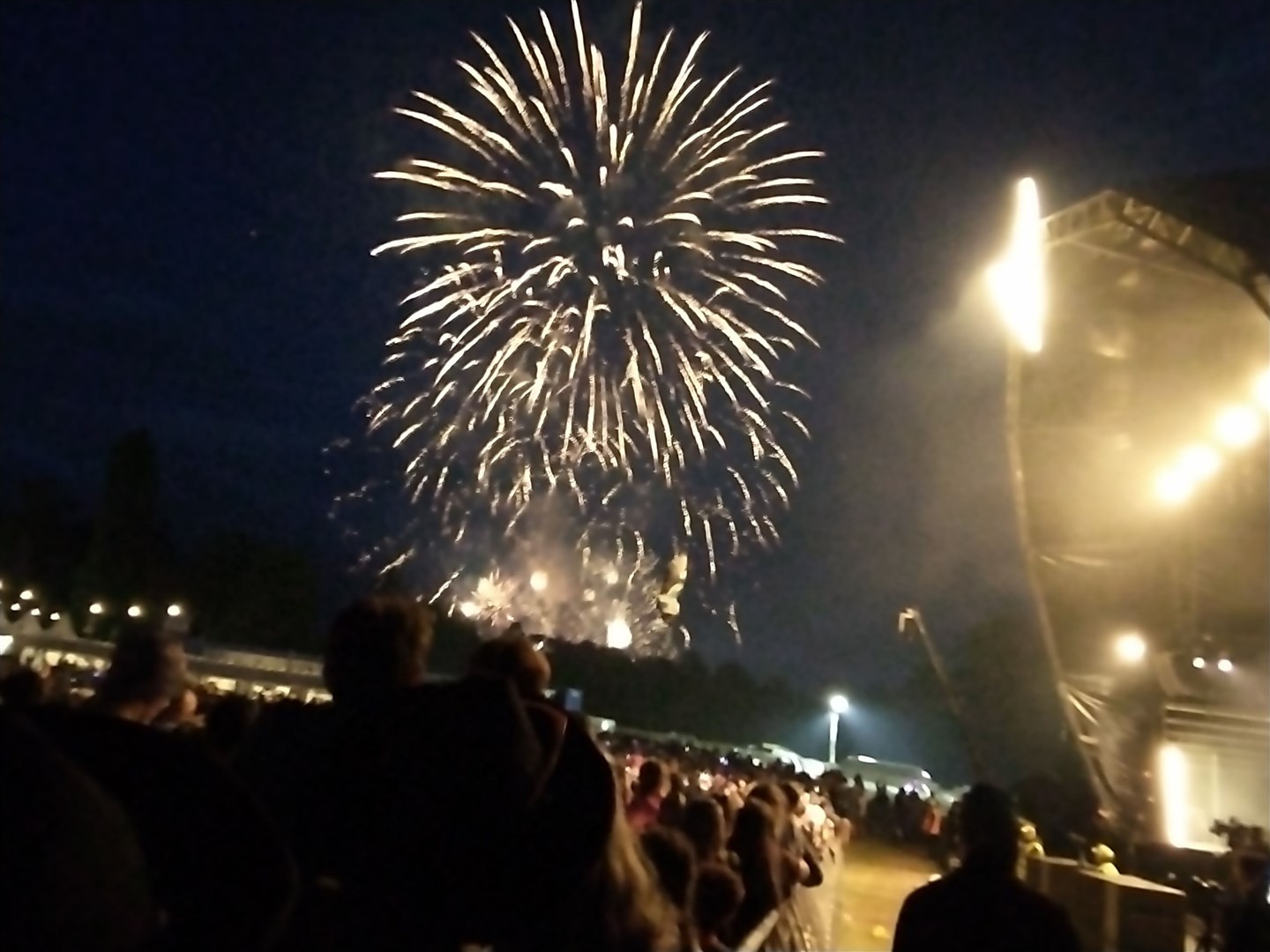 Fireworks bringing Belladrum to a close for this year.