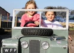 What child wouldn't jump at the chance to get behind the wheel of a suitably adapted Land Rover? It's one of the many attractions at Walby Farm Park