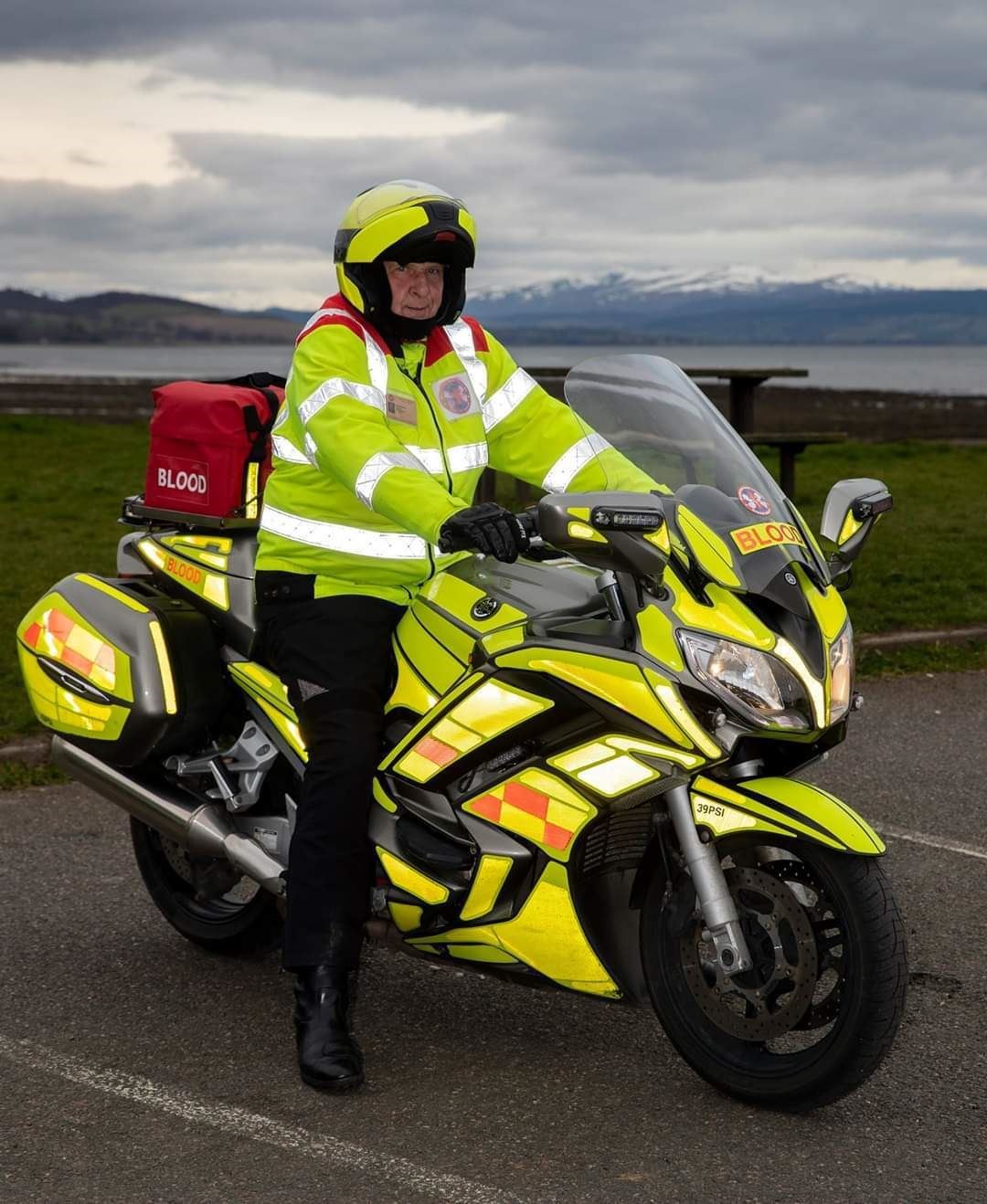 Ross Sharp, of Highlands and Islands Blood Bikes.