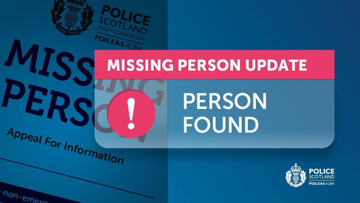 A man reported missing from the Inverness area has now been found.