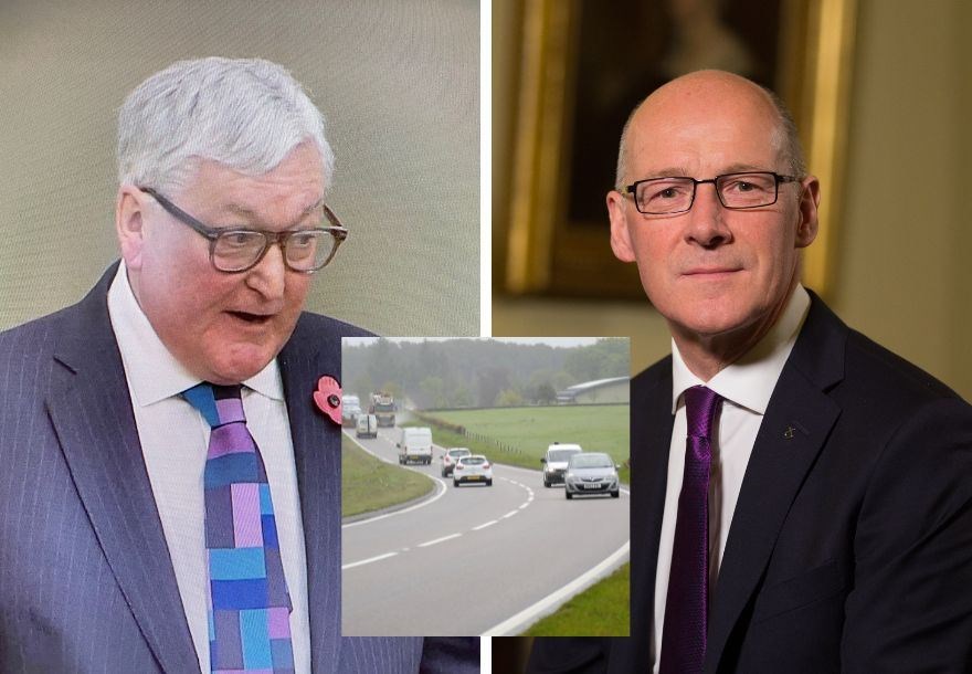 Fergus Ewing MSP (left) is set to pressure future First Minister John Swinney for a concrete timetable on A96 dualling.