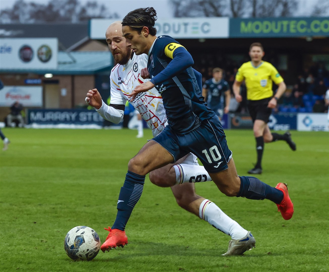 Yan Dhanda skippered the Staggies for the first time against Partick Thistle. Picture: Ken Macpherson
