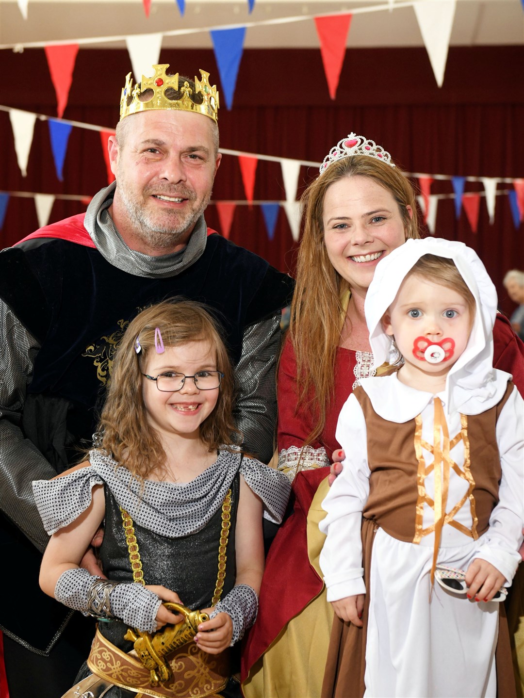 Queen's Jubille Celebrations at North Kessock: Tony, Isla, Lesley-Anne and Sophia Tamsons.Picture: James Mackenzie.