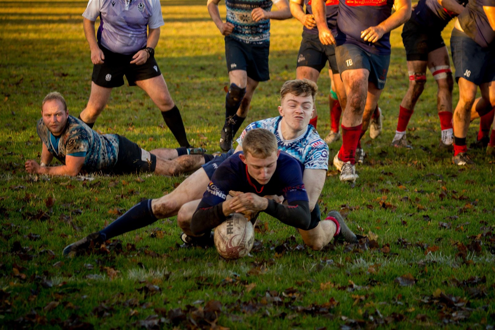 Ross Sutherland battled to a 36-24 win over Shetland last weekend. Picture: Peter Carson