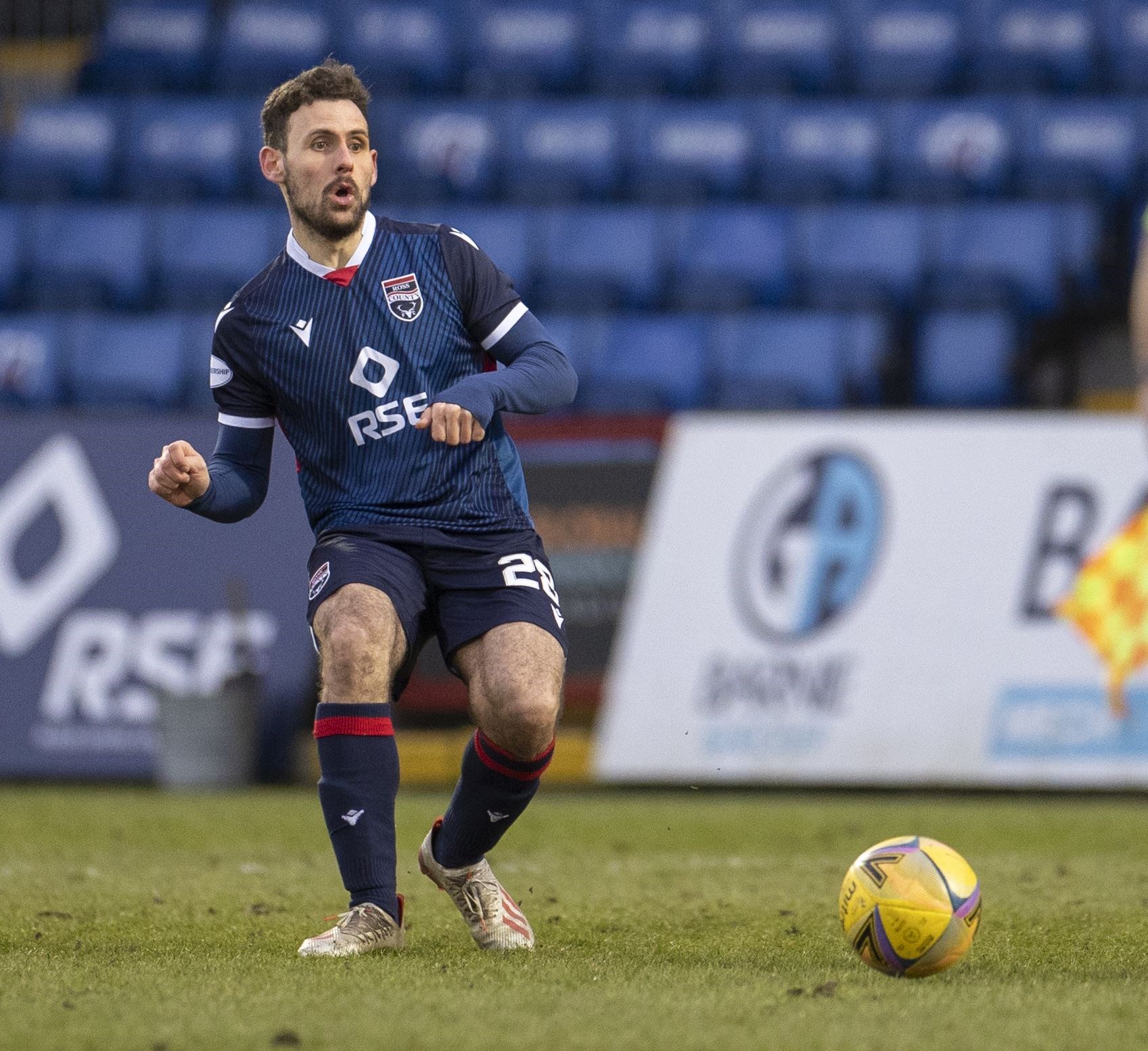 Picture - Ken Macpherson, Inverness. Ross County(0) v Dundee Utd(2). 06/02/21. Ross County's Tony Andreu.