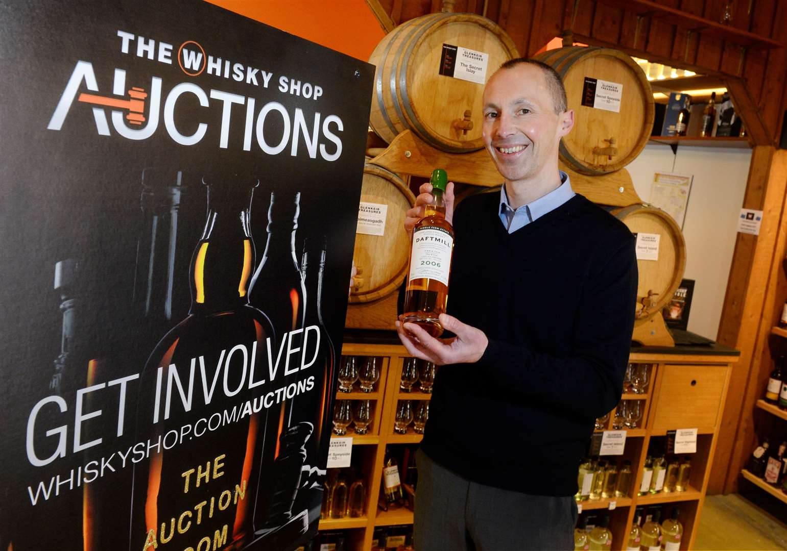 The Whisky Shop manager Scott Dunn aims to simplify the process and give customers the best options.