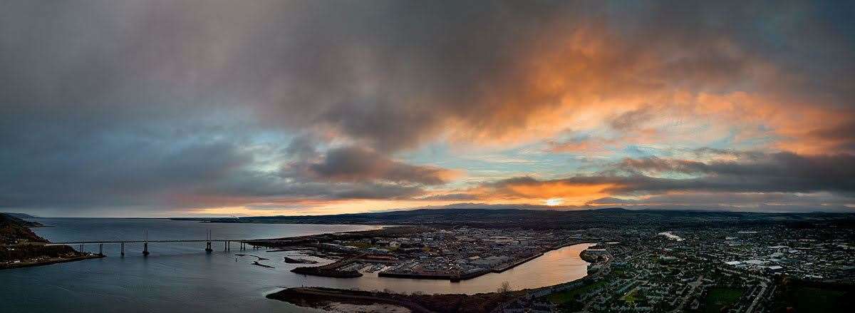 Inverness from the air. Picture: Nick Sidle