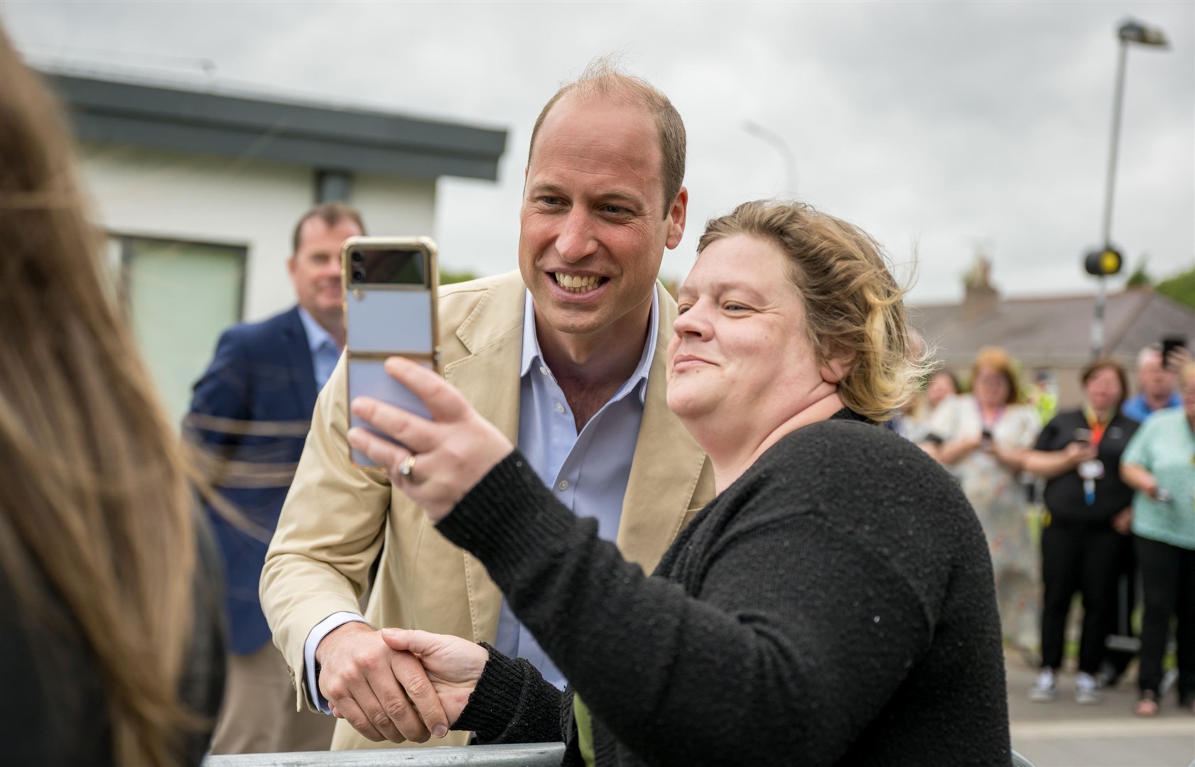 William poses for a selfie in Aberdeen (Euan Duff/PA)