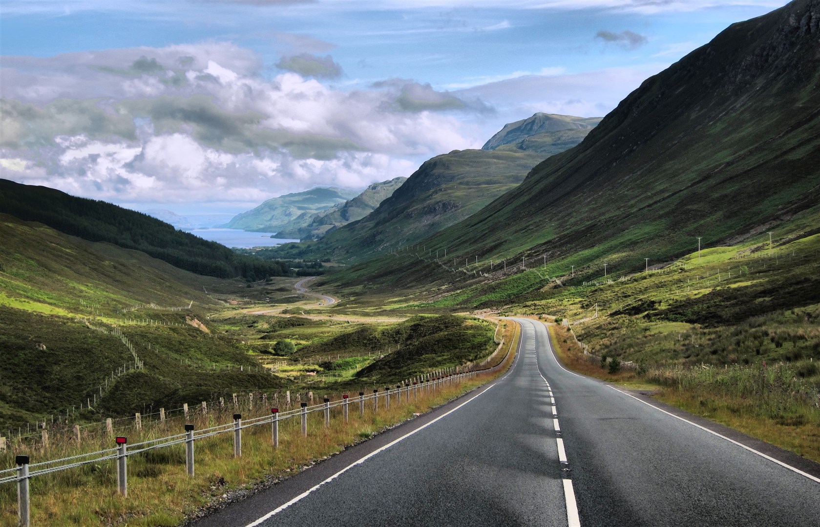 Glen Docherty in Wester Ross is within easy reach of the route.