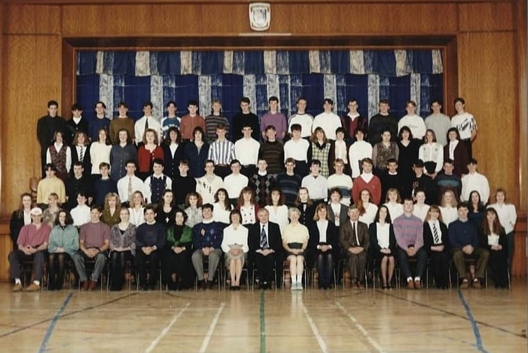 Some of Dingwall Academy's Class of '92.