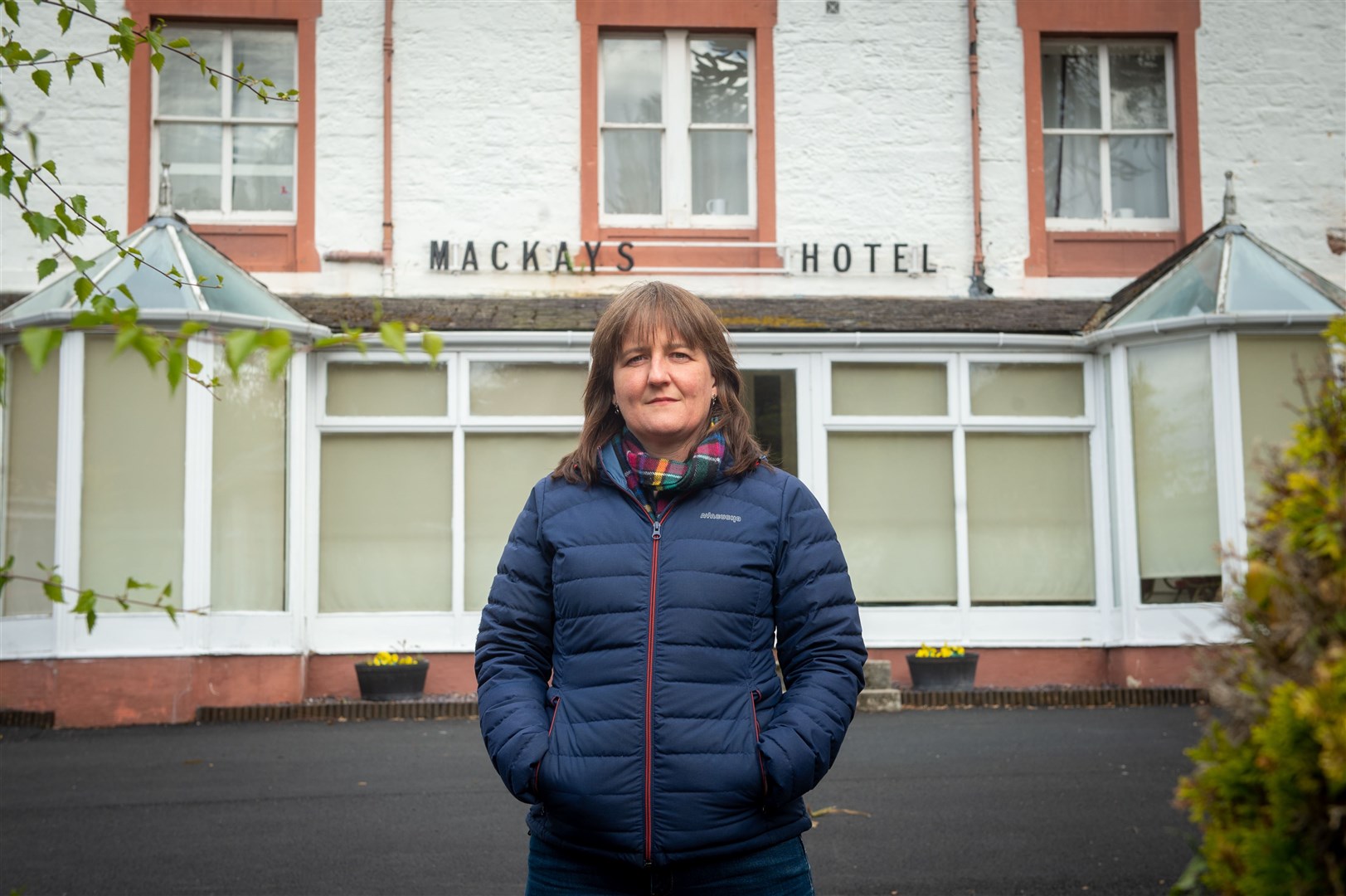 MSP Maree Todd Minister for Children & Young People out side Mackay's Hotel, Strathpeffer....Picture: Callum Mackay..