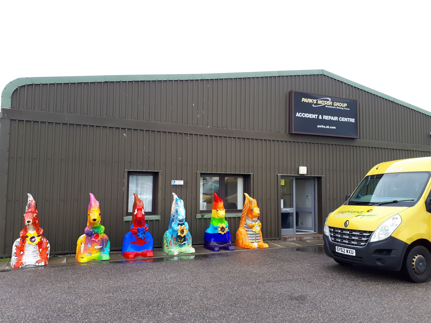 Parks Motor Group have been helping to weatherproof the statues.