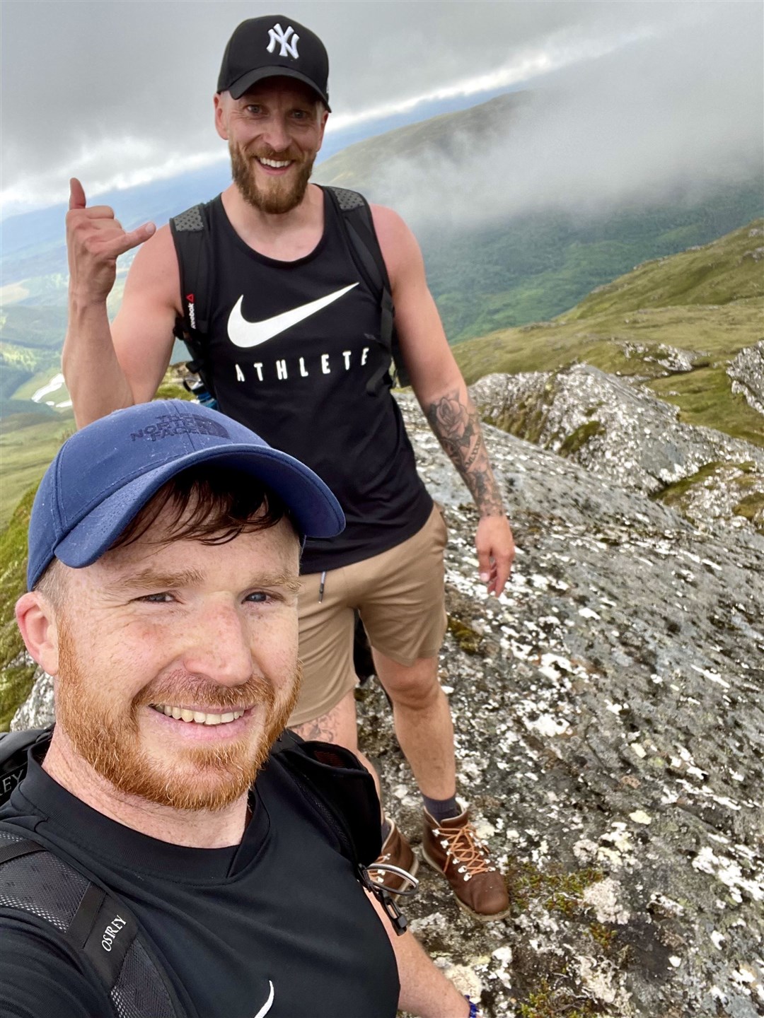 David and Ryan are fans of the outdoors and have been training hard for their Himalayan adventure. Picture supplied.