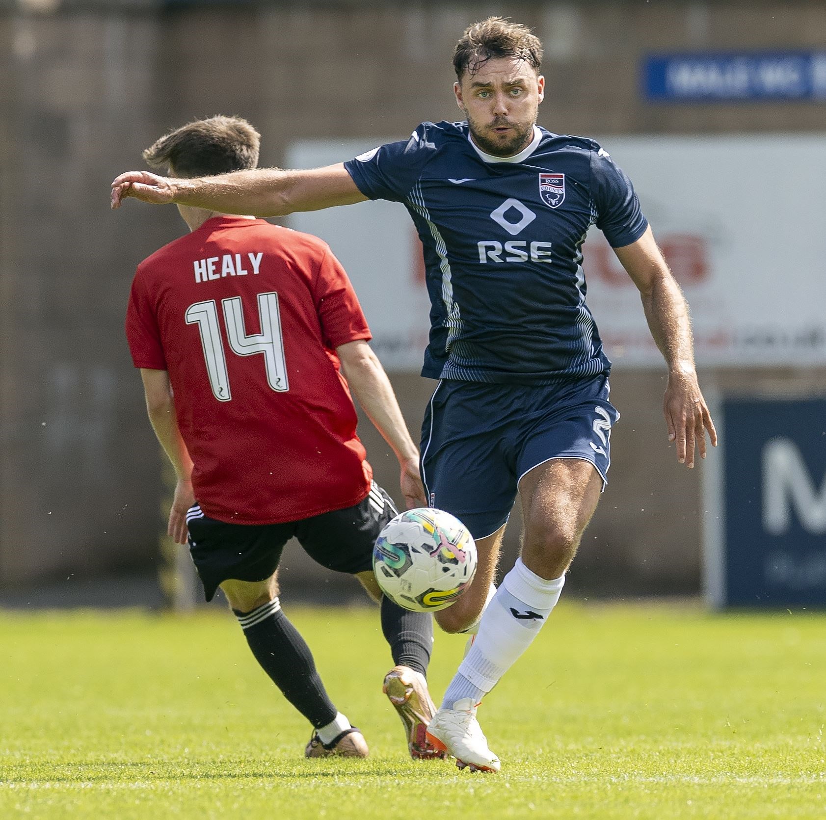 Connor Randall had the armband for the first 45 minutes of County's pre-season, and he will play an important role as a leader in the dressing room. Picture: Ken Macpherson