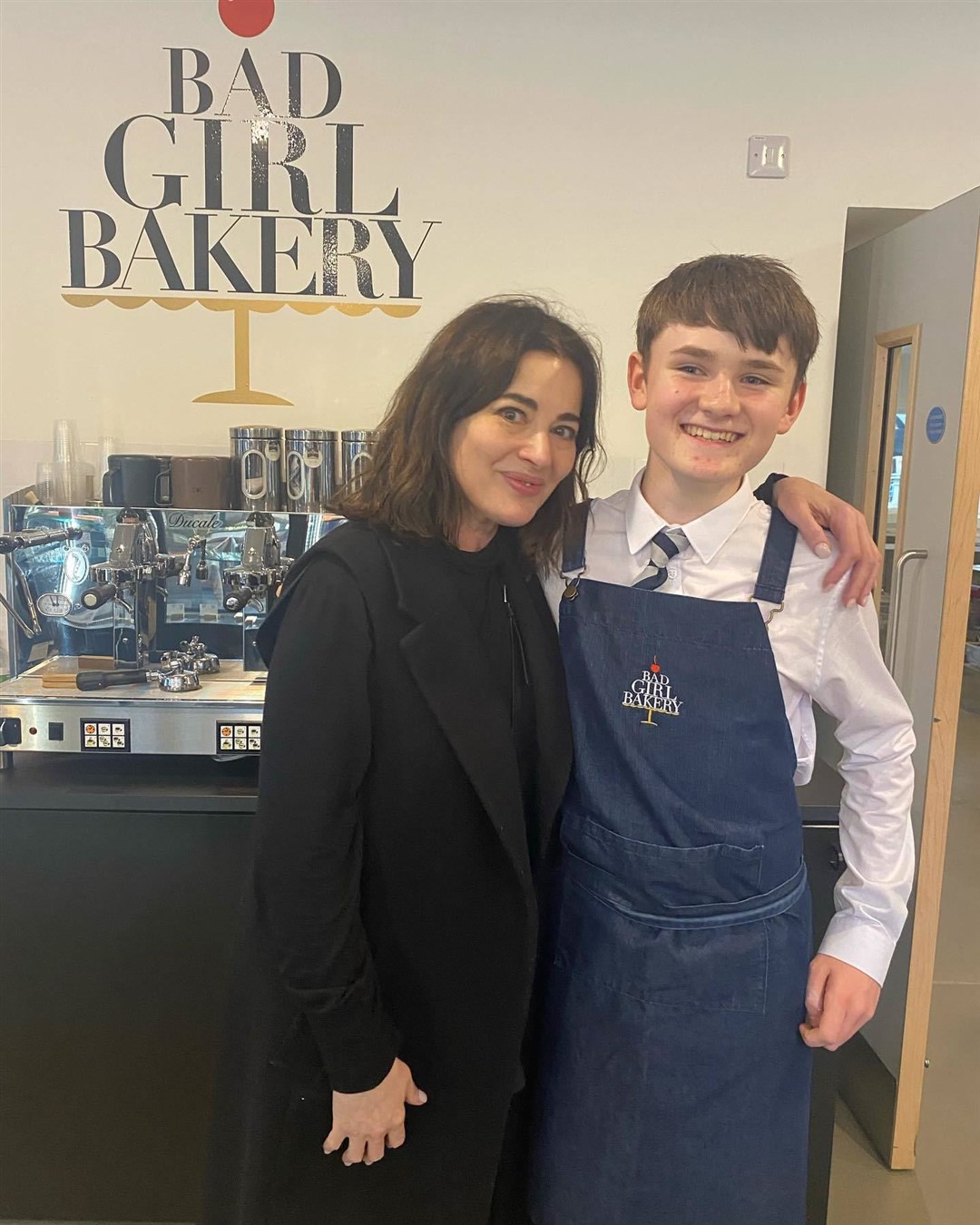 Nigella Lawson at Bad Girl Bakery in the Victorian Market.