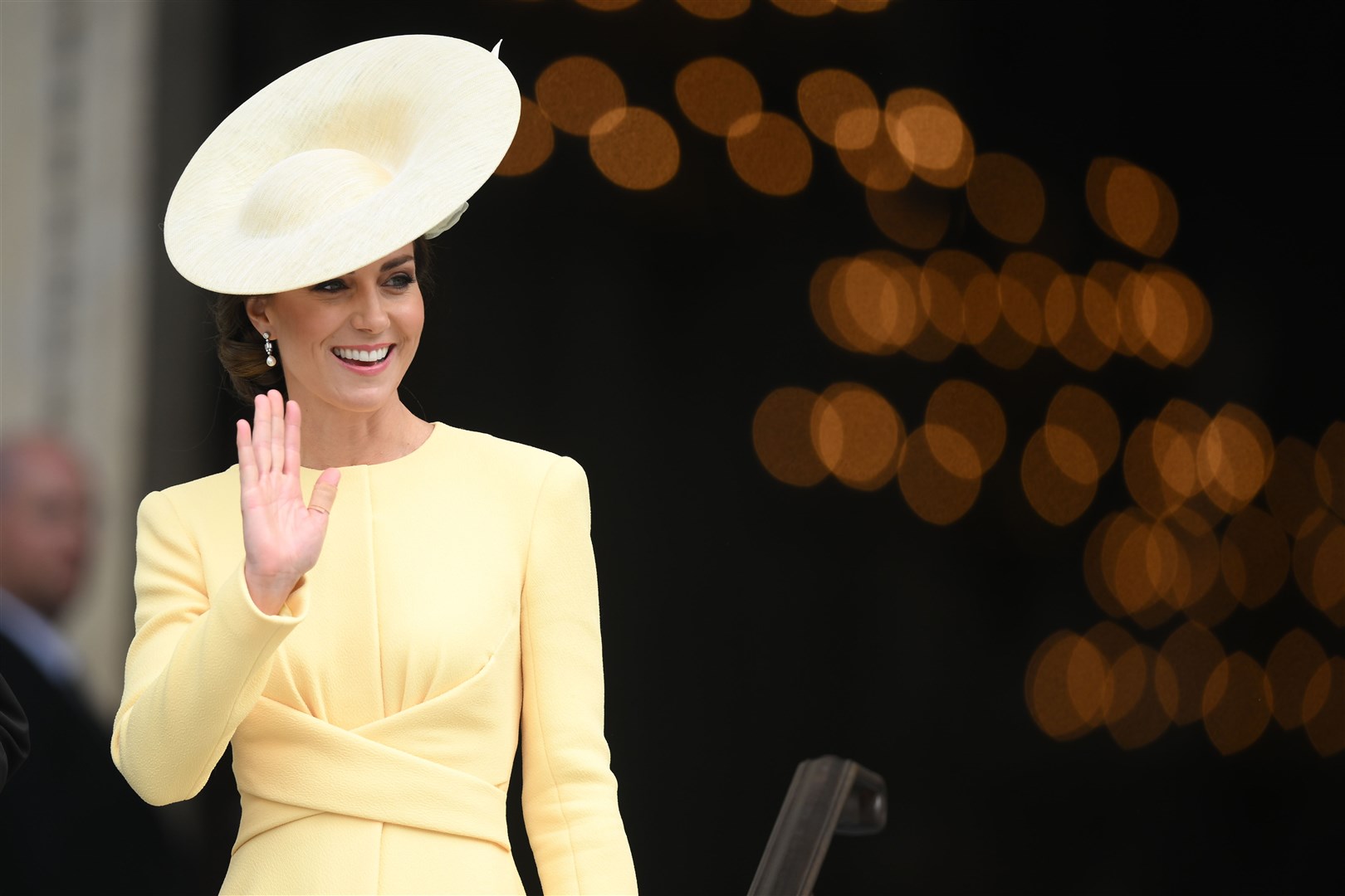 The Duchess of Cambridge spoke to people invited to the Guildhall (Daniel Leal/PA)