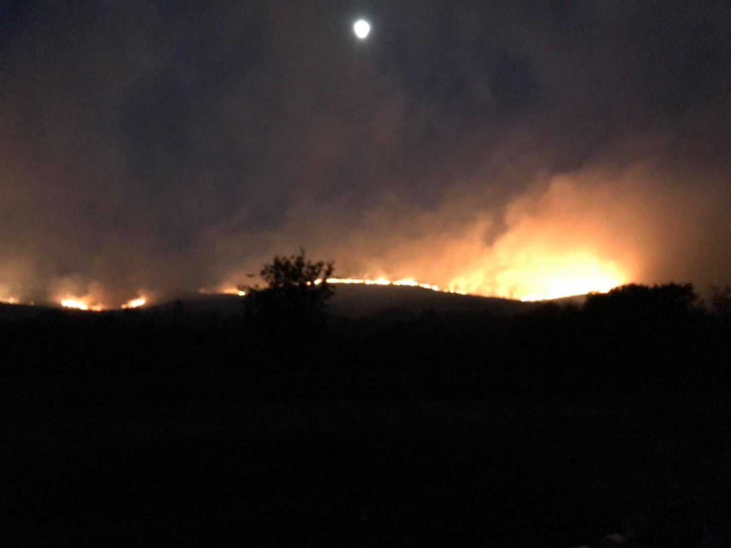 The blaze near Kishorn
