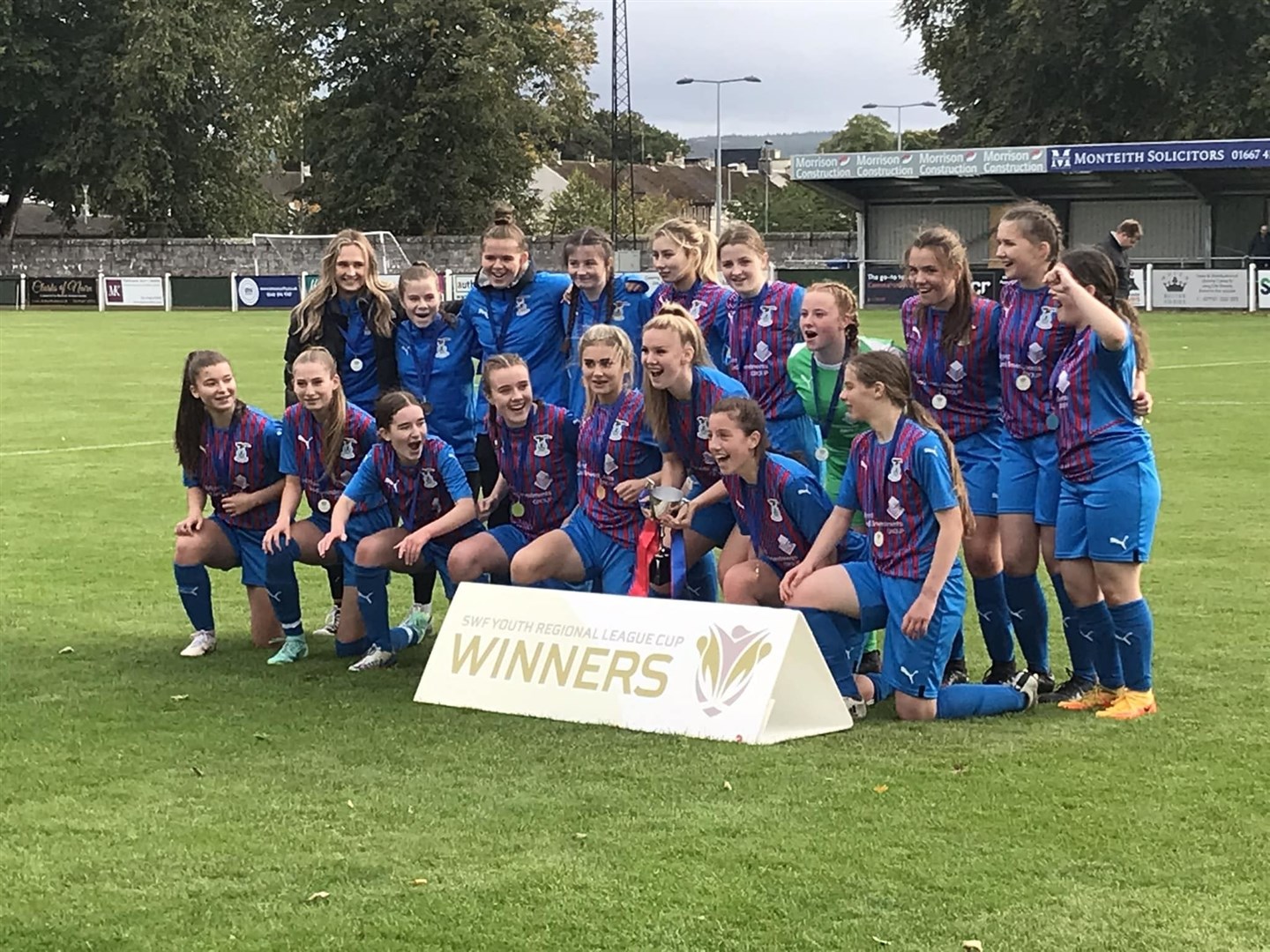 Inverness Caley Thistle's under-16 girls beat Ross County to win the North League Cup.