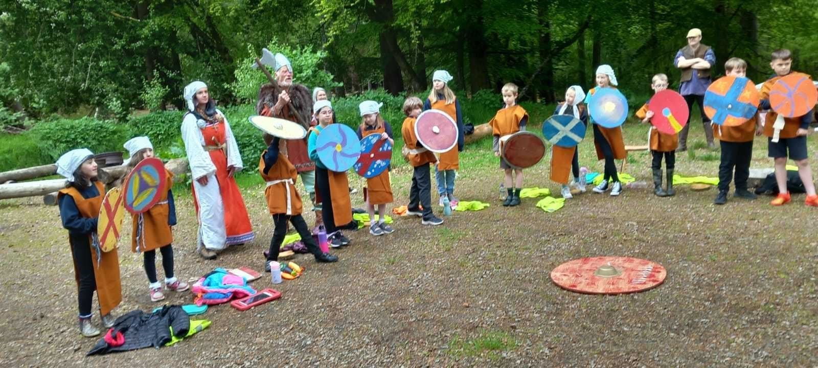 The Kiltearn children embraced the Viking theme.