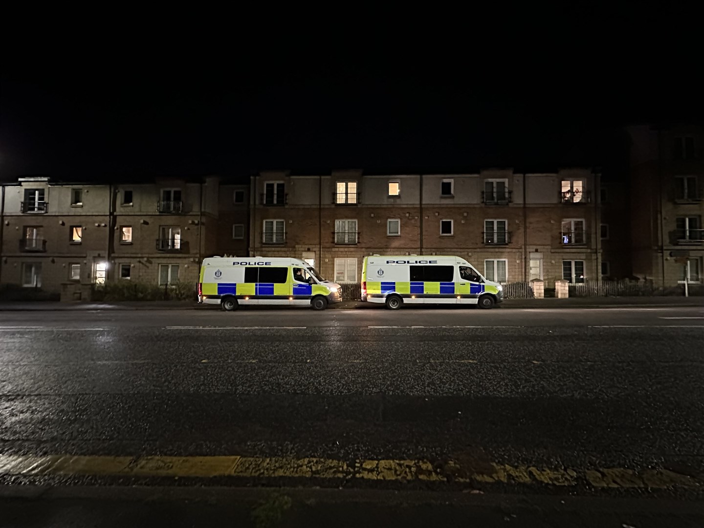 Specialist officers were deployed to the Niddrie area of Edinburgh on Saturday (Dan Barker/PA)