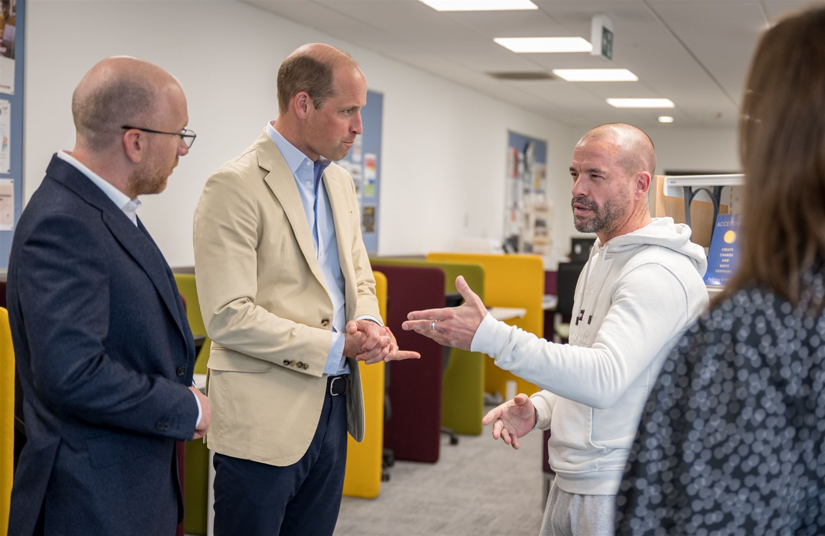 William toured the Tillydrone Campus to support the Homewards initiative (Euan Duff/PA)