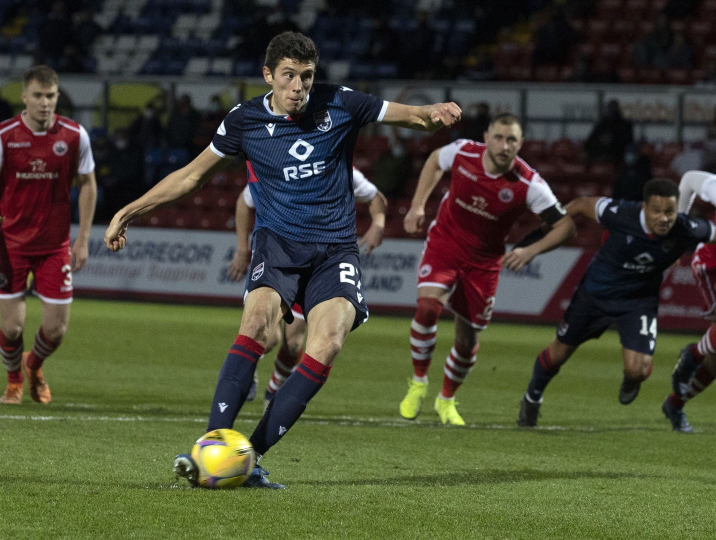 Ross Stewart in action for Ross County.