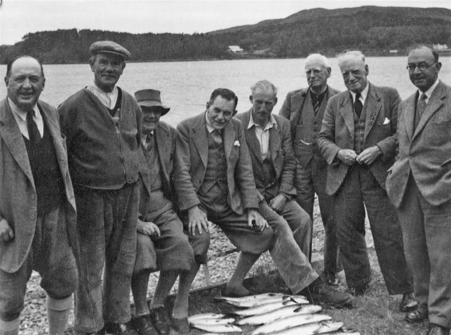 Catch of brown trout from Fionn Loch, 29 September 1963