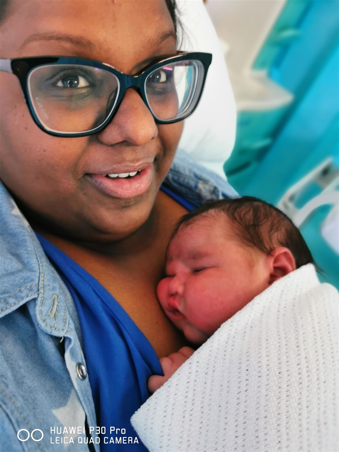 Cllr Tamala Collier with baby Jayden at Raigmore Hospital.