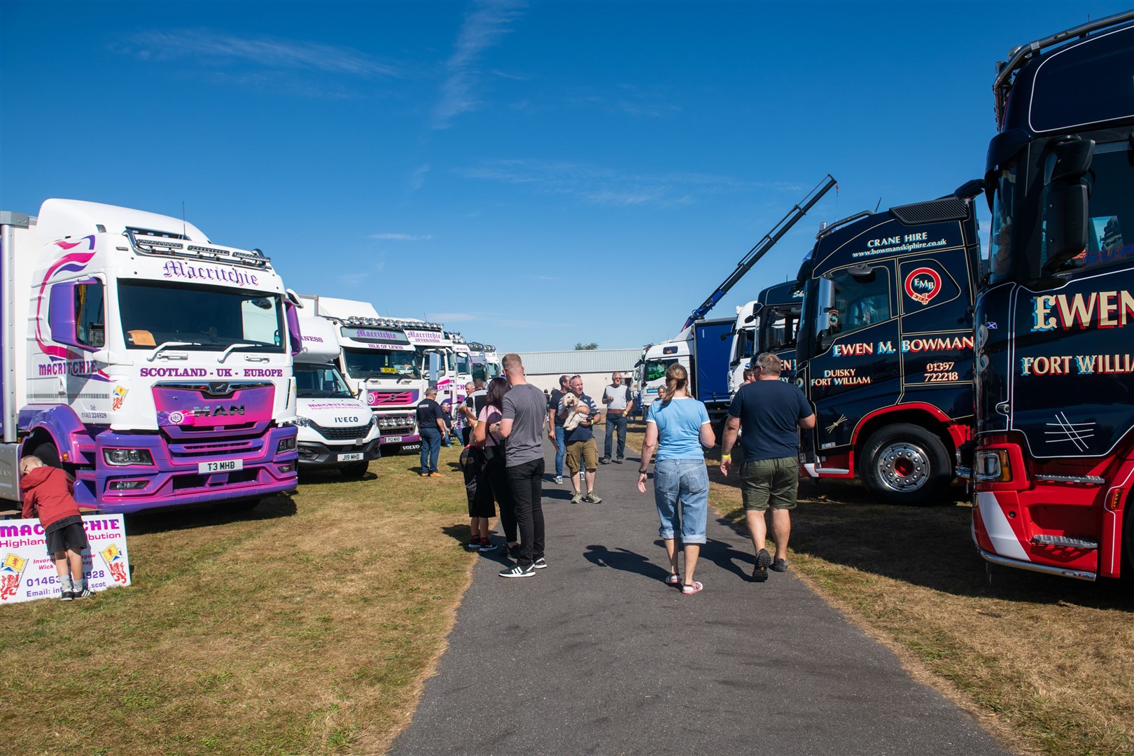 Dozens of lorries took pride of place at the show.