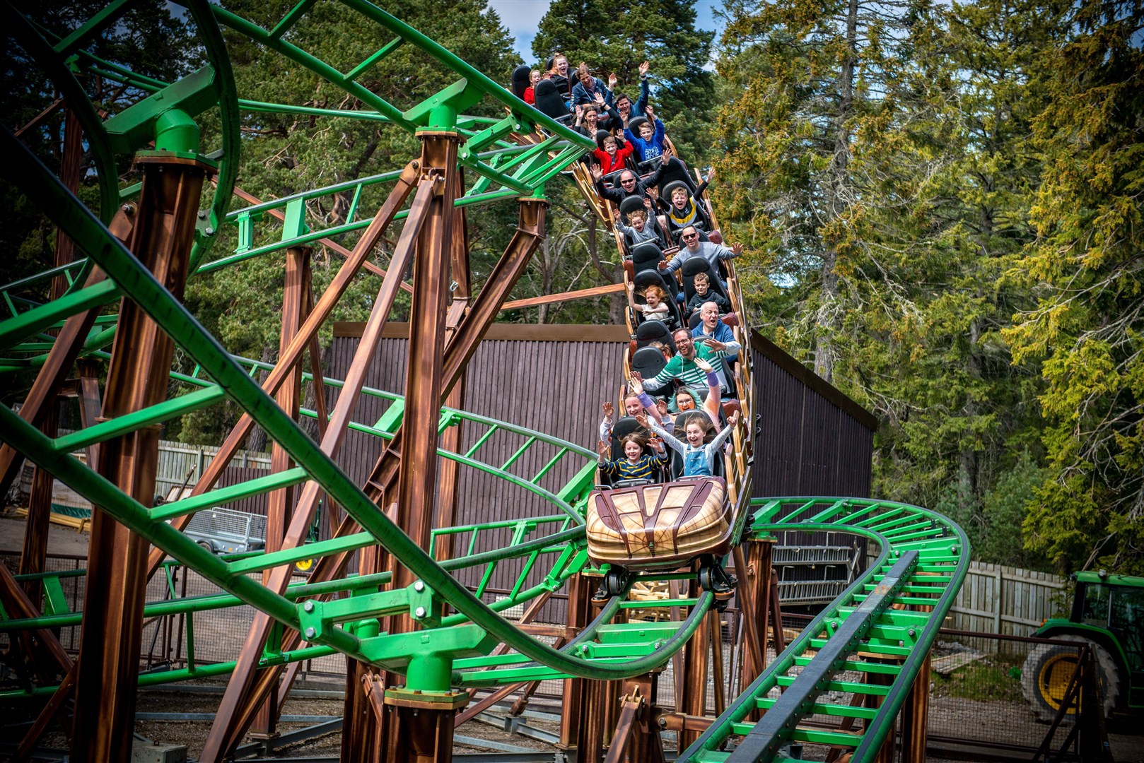 The Runaway Timber Train was one of Landmark's most popular attractions.