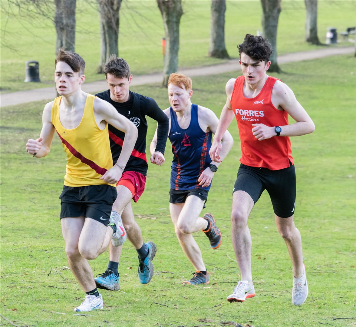 Senior Men and Women competing at Grant Park's Cross Country course in Forres...Picture: Beth Taylor.