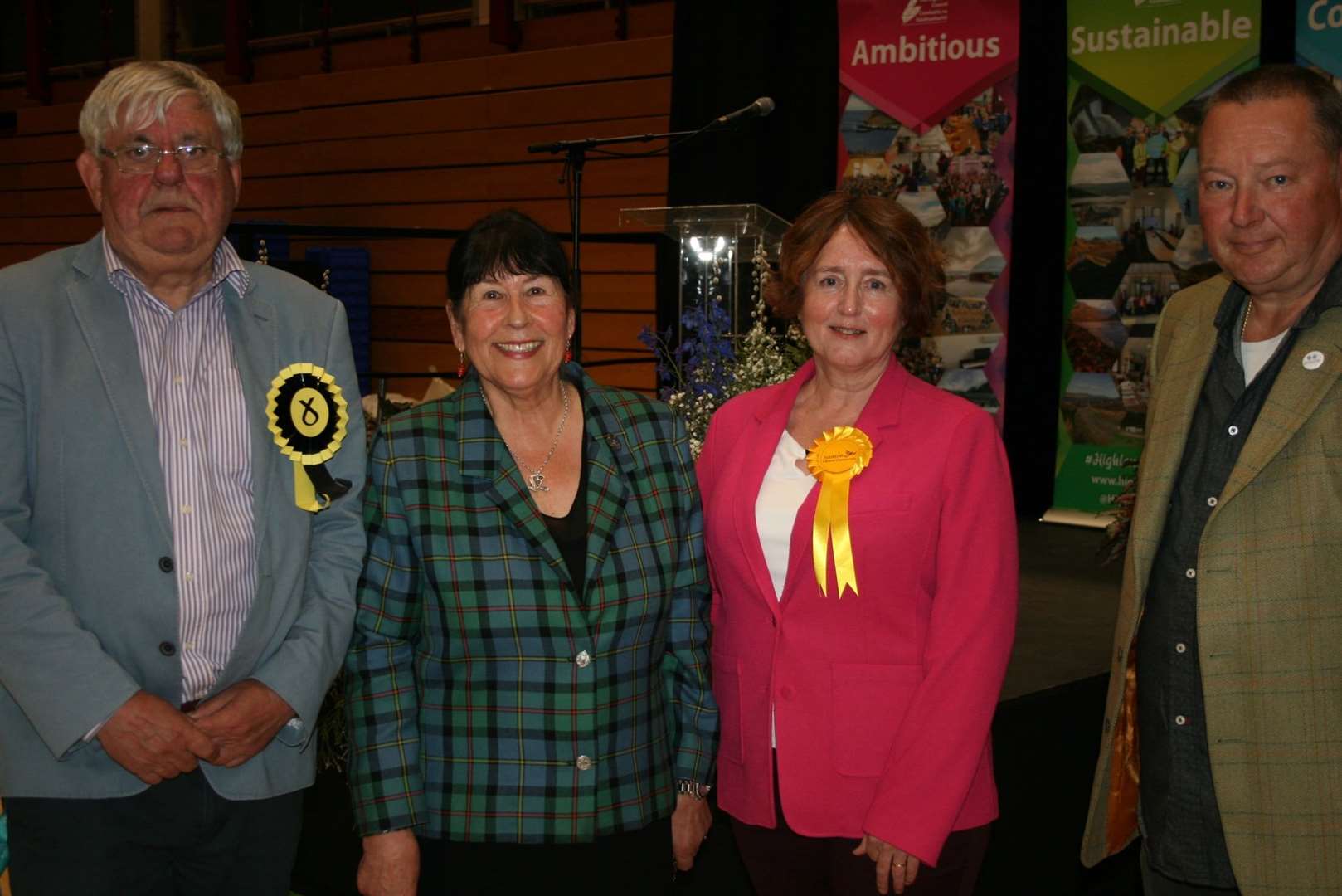Dingwall and Seaforth ward councillors Graham Mackenzie, Margaret Paterson, Angela MacLean and Sean Kennedy. Picture: Highland Council