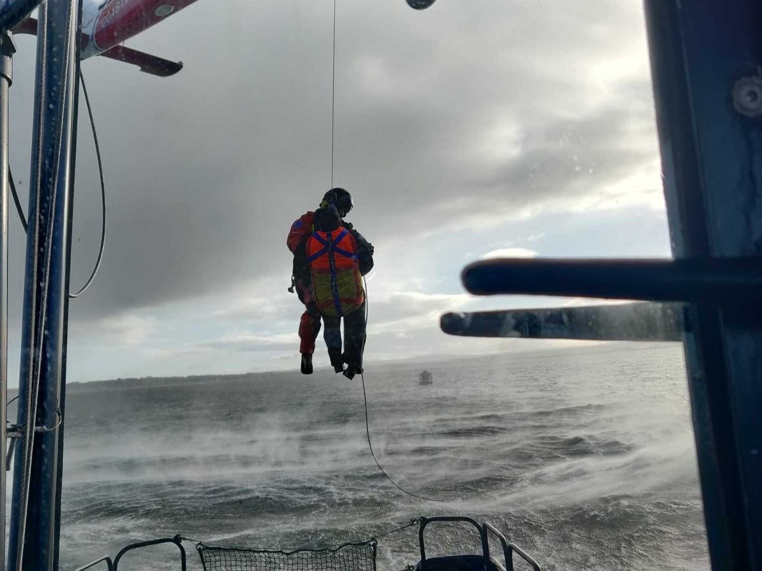 Rescue of man off Chanonry Point by 17 Port Maritime Regiment, Royal Logistics Corps