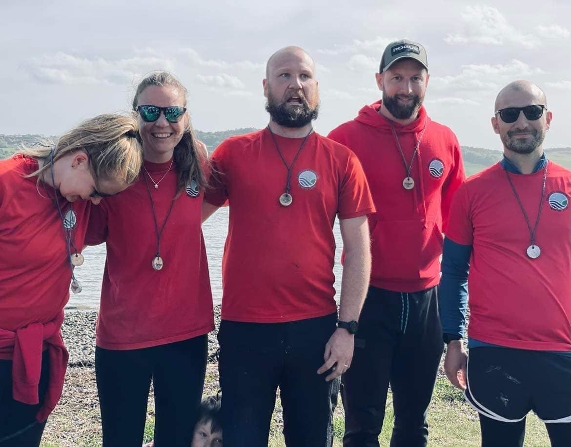 Cromarty Community Rowing Club teams were delighted with their trip to Broughty Ferry. Pictures: CCRC