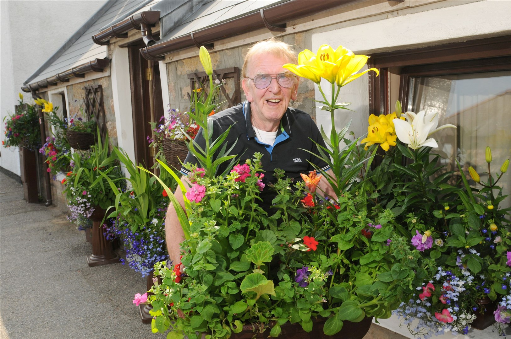 Allan Cameron receives a lot of praise for his garden. Picture: James Mackenzie