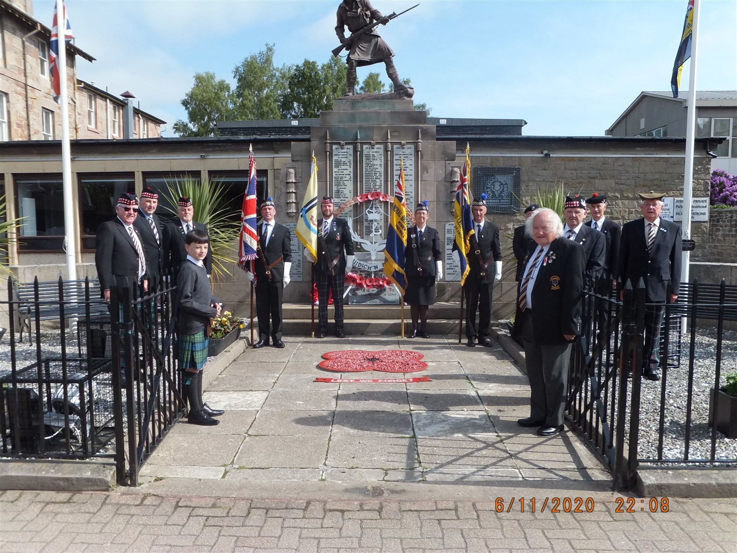 Members of the Seaforth Highlanders Regimental Association were amongst those paying tribute in Dingwall. Picture: Murdo Sutherland
