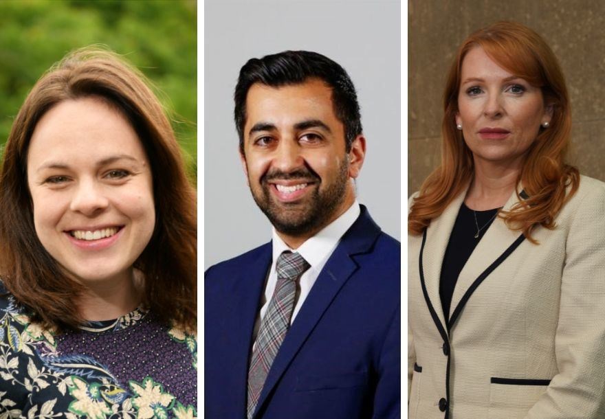 SNP leadership candidates (from left): Kate Forbes, Humza Yousaf and Ash Regan.