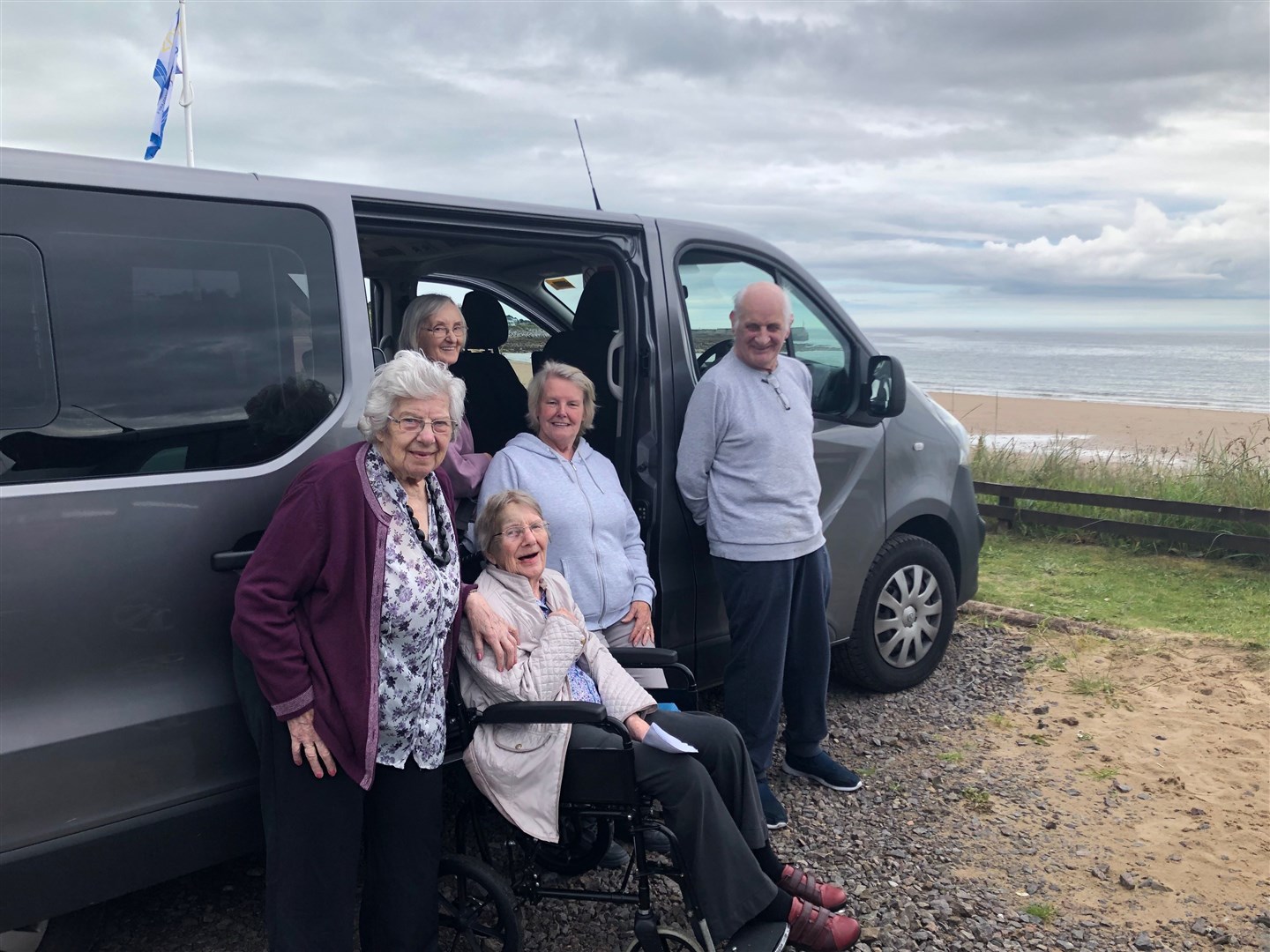 Out and about: The new minibus is proving a hit with residents.