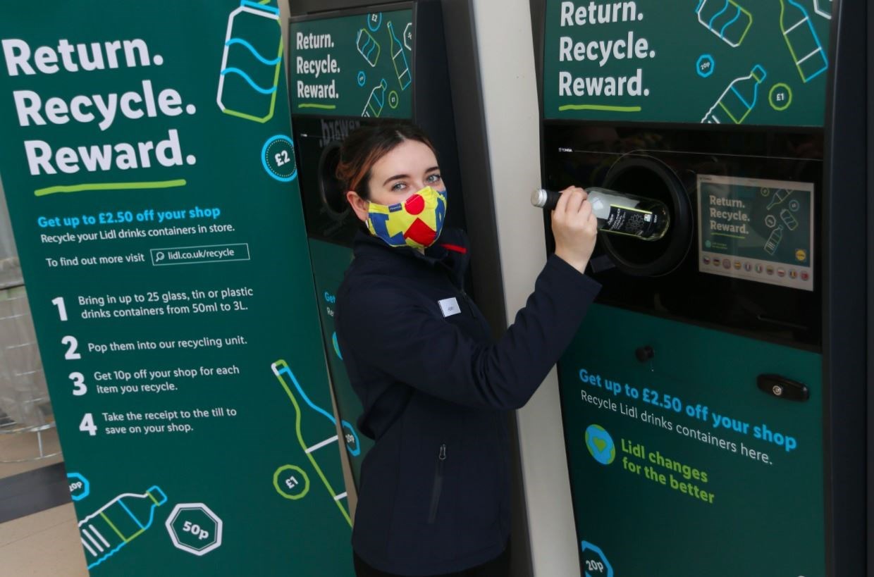Lidl's deposit return scheme is being trialled now ahead of a wider rollout which will include Ross-shire stores.