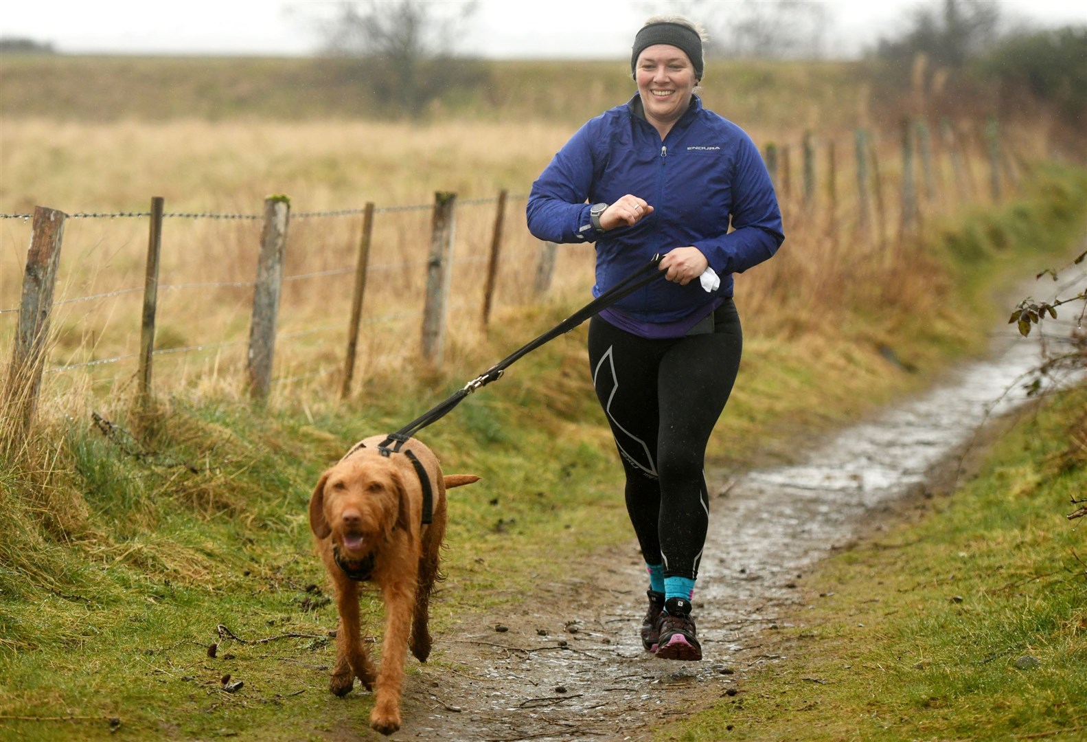 Some Alness parkrunners can be seen every Saturday with dogs and prams in tow– and the vast majority are still smiling at the end of the 5km course too! Picture: James Mackenzie.