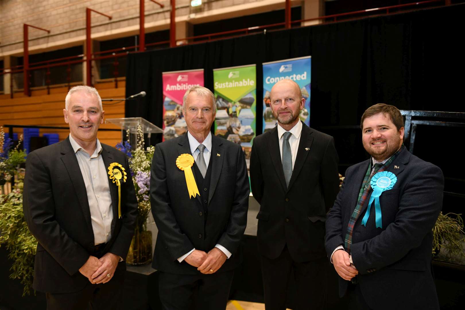 Councillors by Ward: 02 Thurso and Northwest Caithness: From left, Karl Rosie (Scottish National Party (SNP), Ron Gunn (Scottish Liberal Democrats), Matthew Reiss (Independent) and Struan Mackie (Scottish Conservative and.Unionist). Picture: Callum Mackay