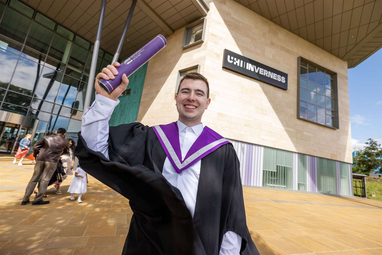 David Laszkiewicz of Inverness graduated with BA (Hons) Business Management with Marketing in 2020 and now works in digital marketing.