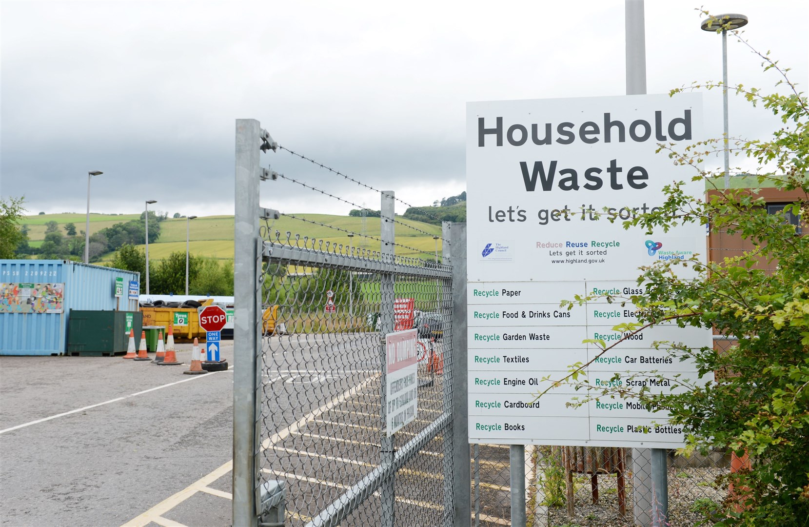 Dingwall Recycling Centre..Picture: Alison White. Image No..