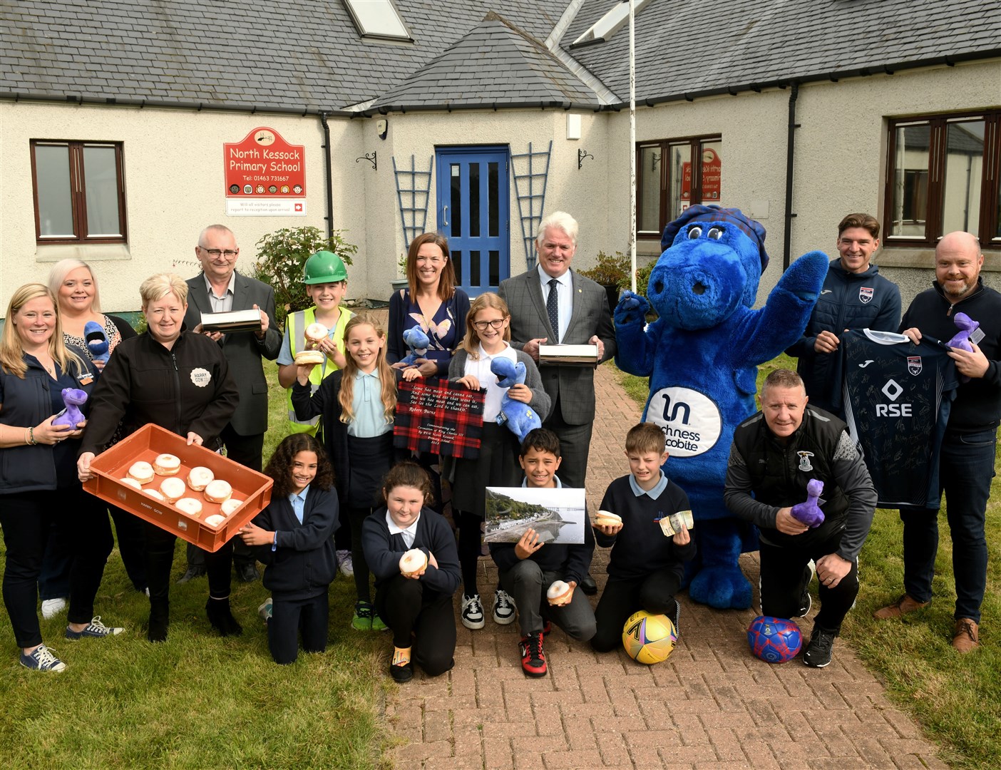Pupils at North Kessock Primary chose items which will go into a time capsule. Picture: James Mackenzie
