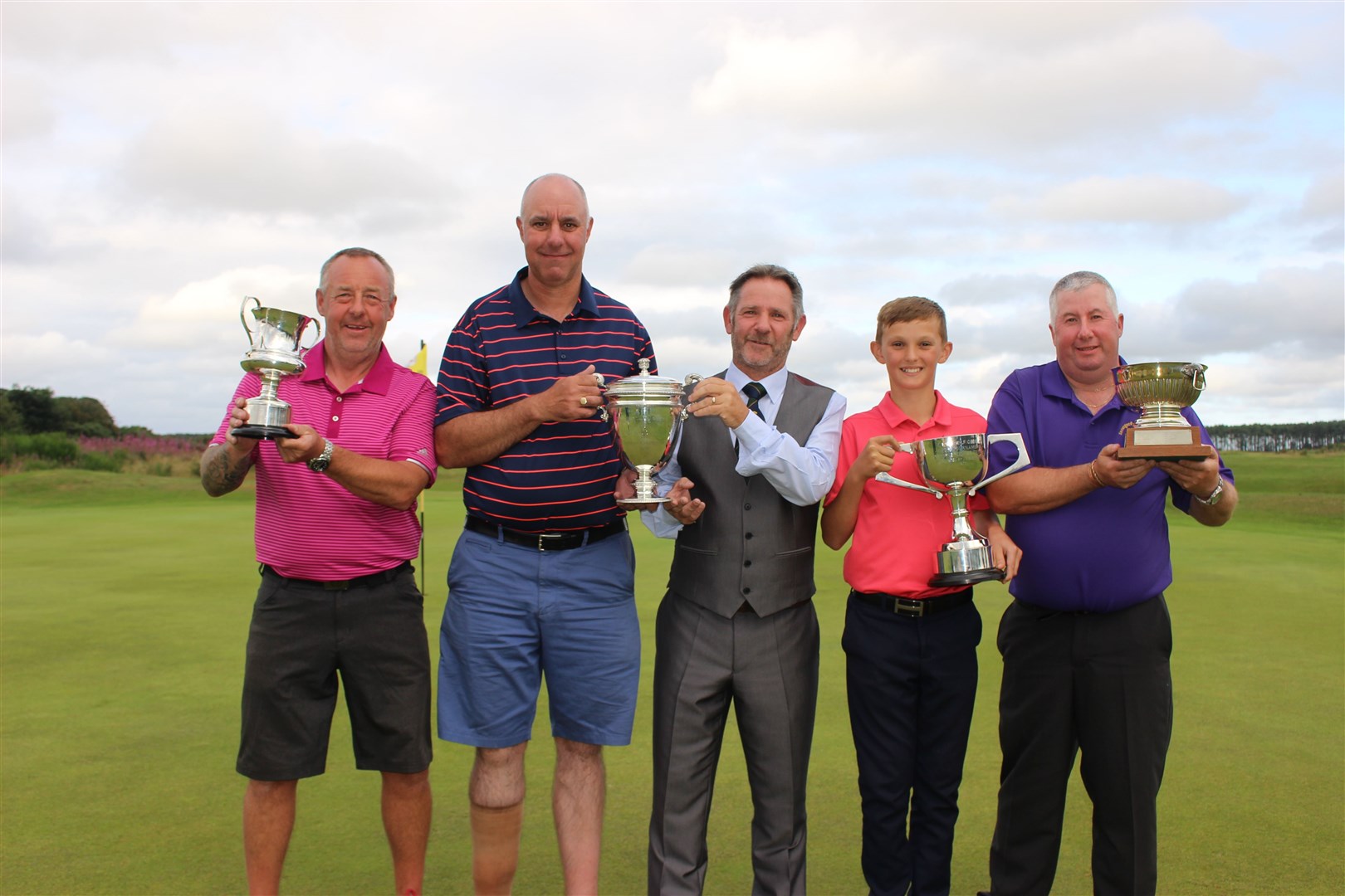 John Bell (Sirling Cup), Ross Moir (McVitie and Price Cup), Michael Toal (Brookes Cup) and Kenny Hearton (Munro Rose Bowl) were all winners at Tain.
