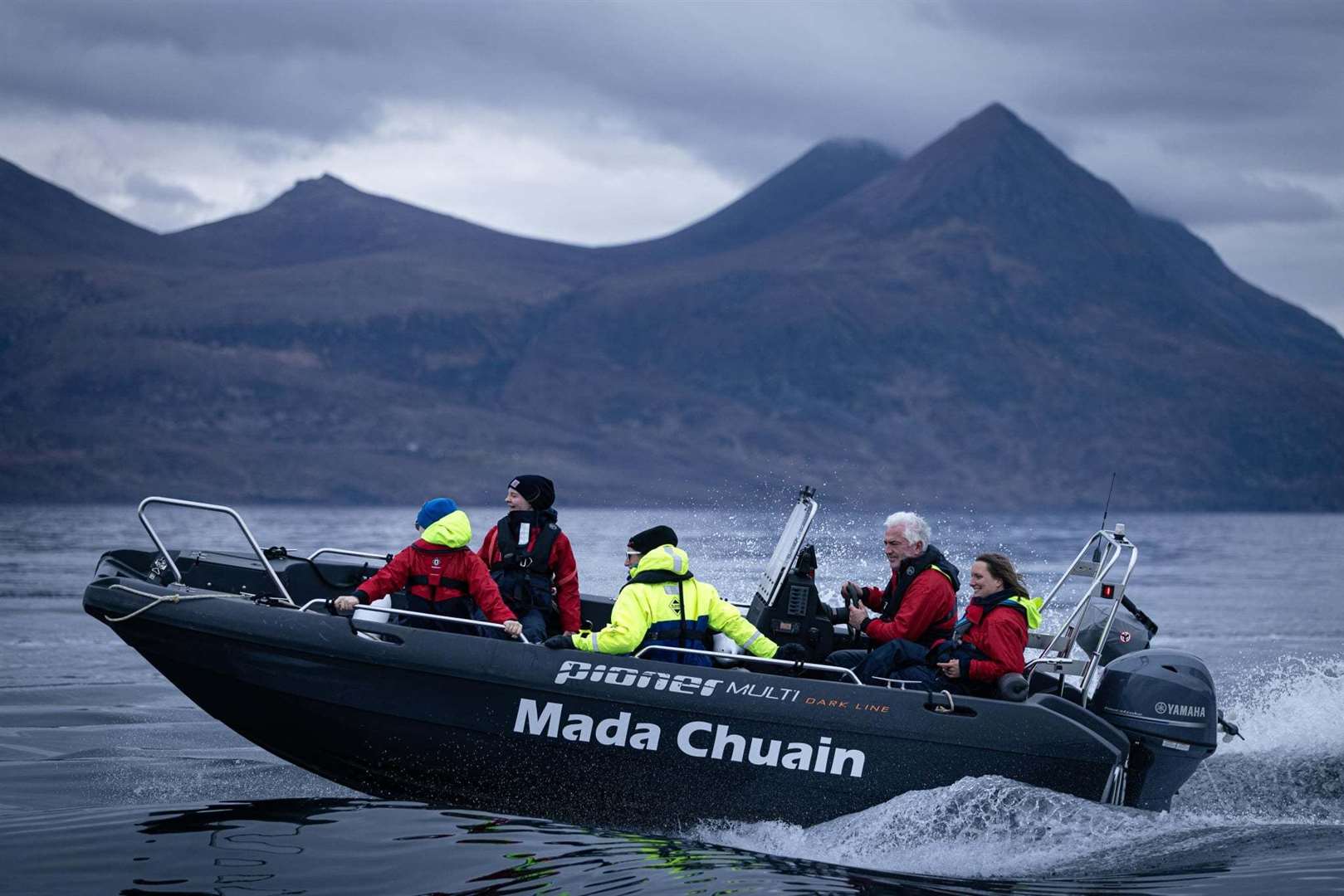 Beach clean uplifts have been carried out thanks to their landing craft, Mada Chuain (Gaelic for Ocean Wolf, the name used for Orca).